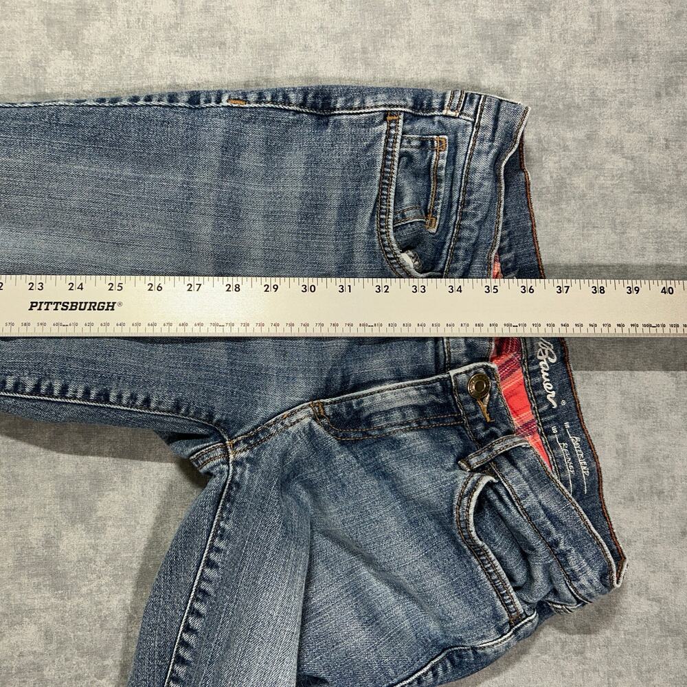 Eddie Bauer Boyfriend Relaxed fit plaid lined outdoors casual jeans womens 2 - Picture 9 of 9